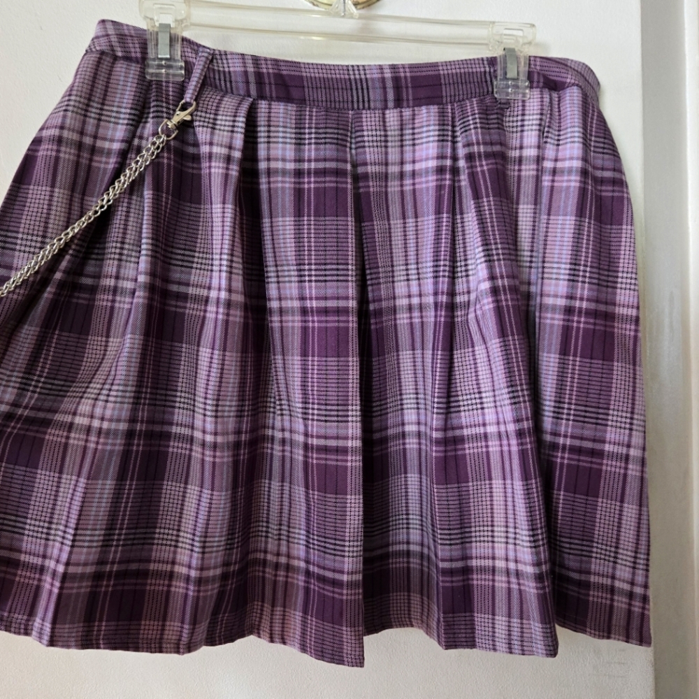Plaid Purple Skirt Brand Thorn & FABLE